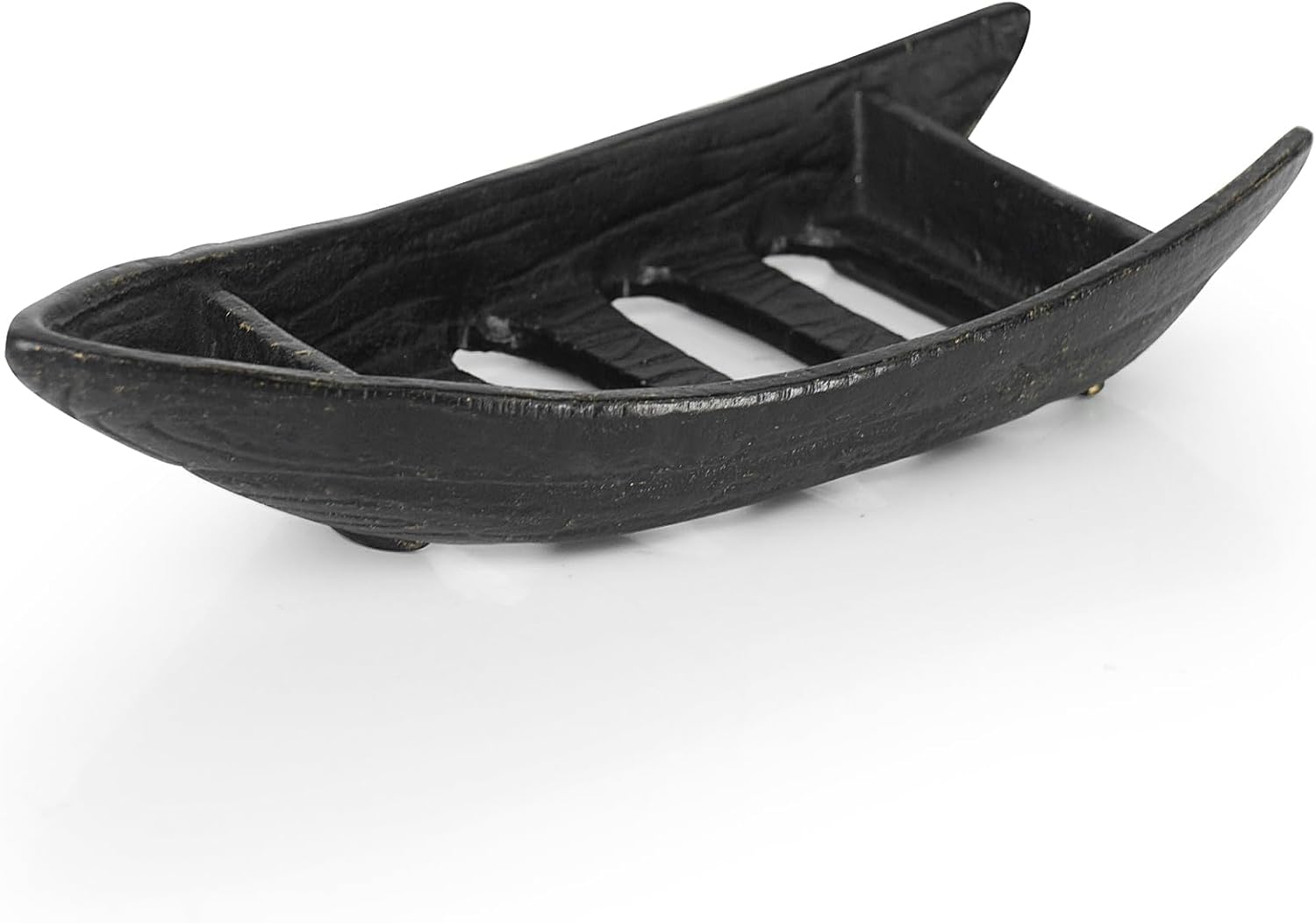 DreamsEden Cast Iron Boat Soap Holder Antique Black