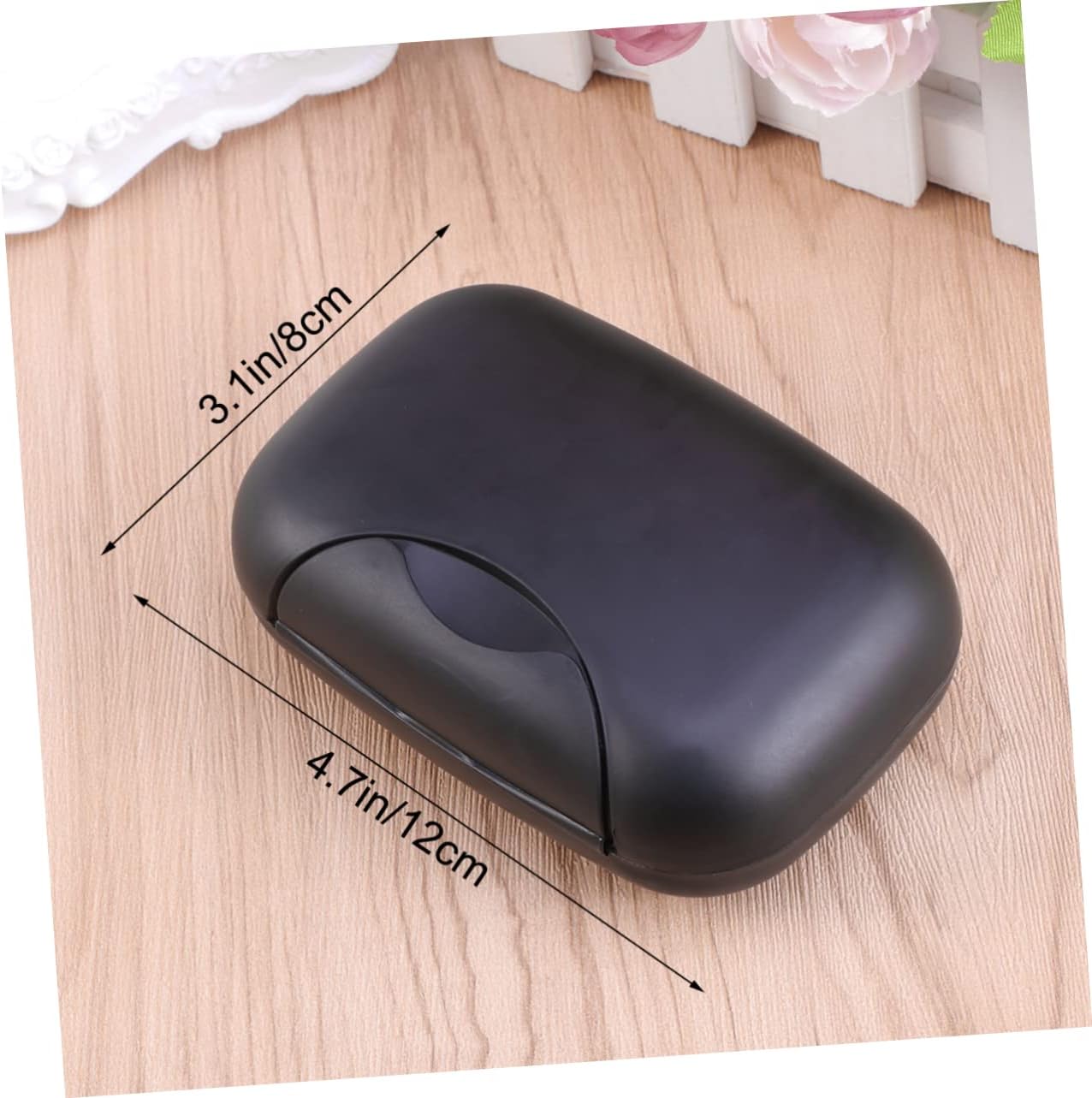 MUCKLILY Portable Soap Holder Travel Friendly Black