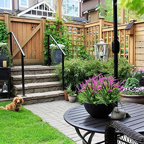 Dycica SLanC Artificial Lavender Plants UV Resistant Outdoor Indoor Bushes