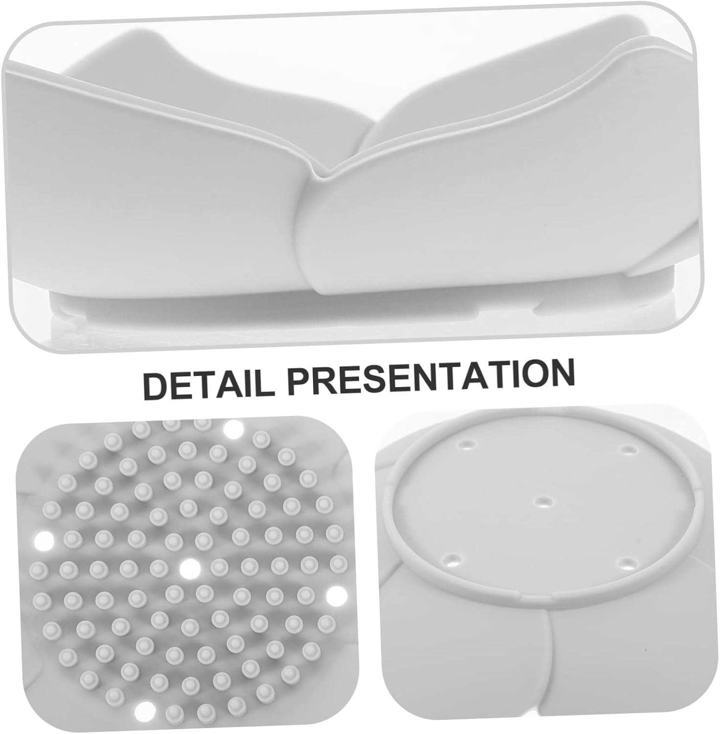 ULTECHNOVO Flower Shape Soap Dish Holder 2Pcs