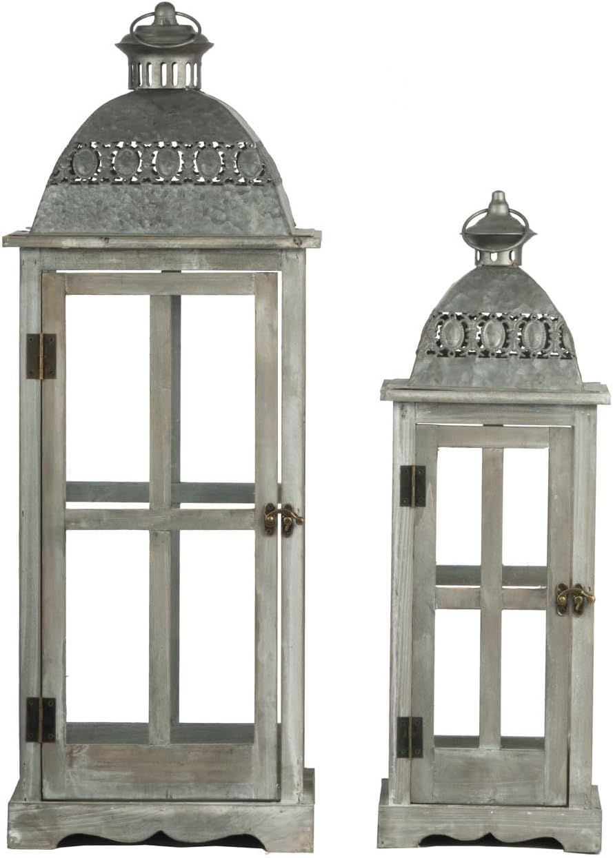 Strawberry Fairy Decorative Candle Lantern Set of Two