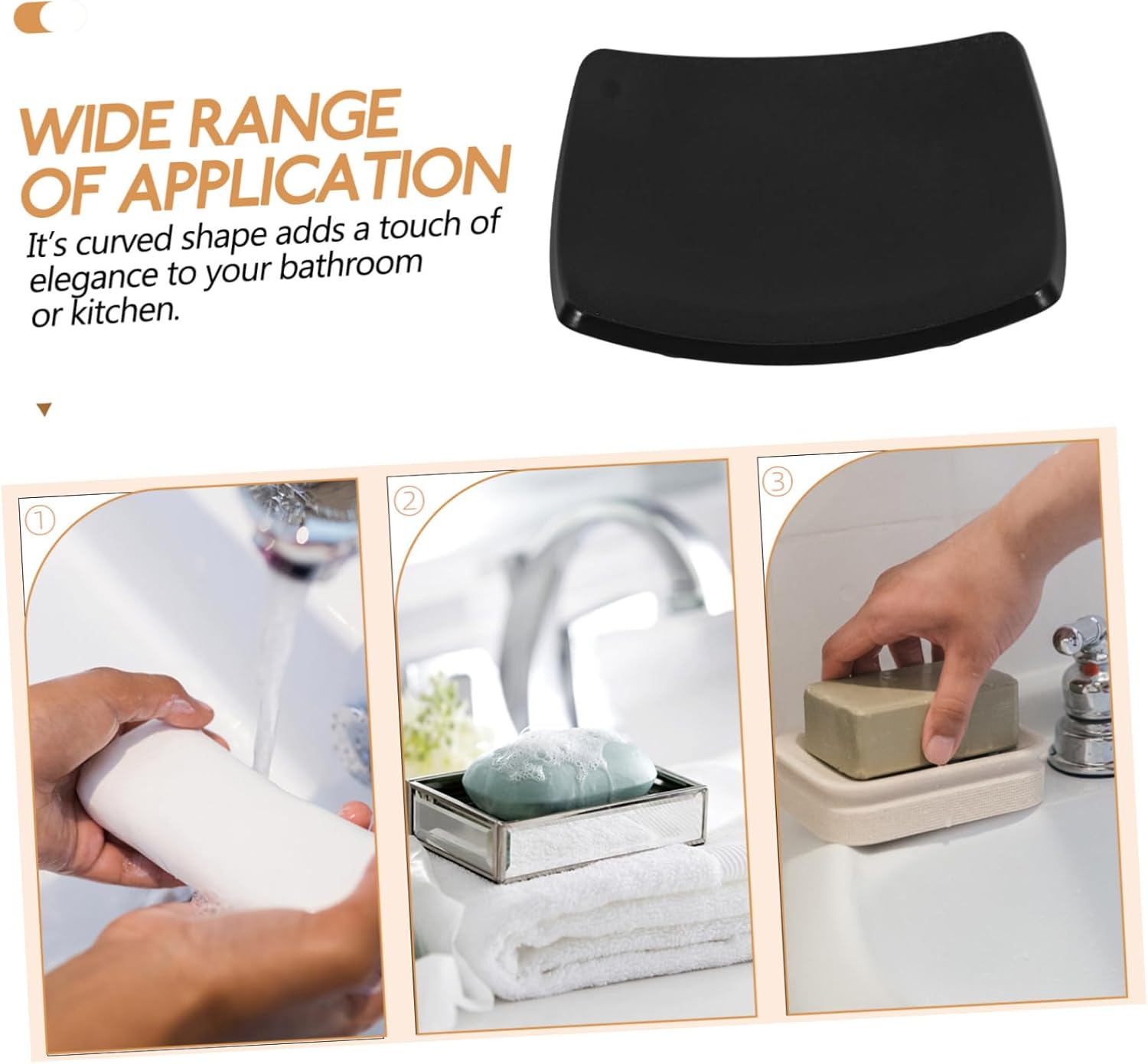 LIFKOME Decorative Bar Soap Dish Holder for Bathroom