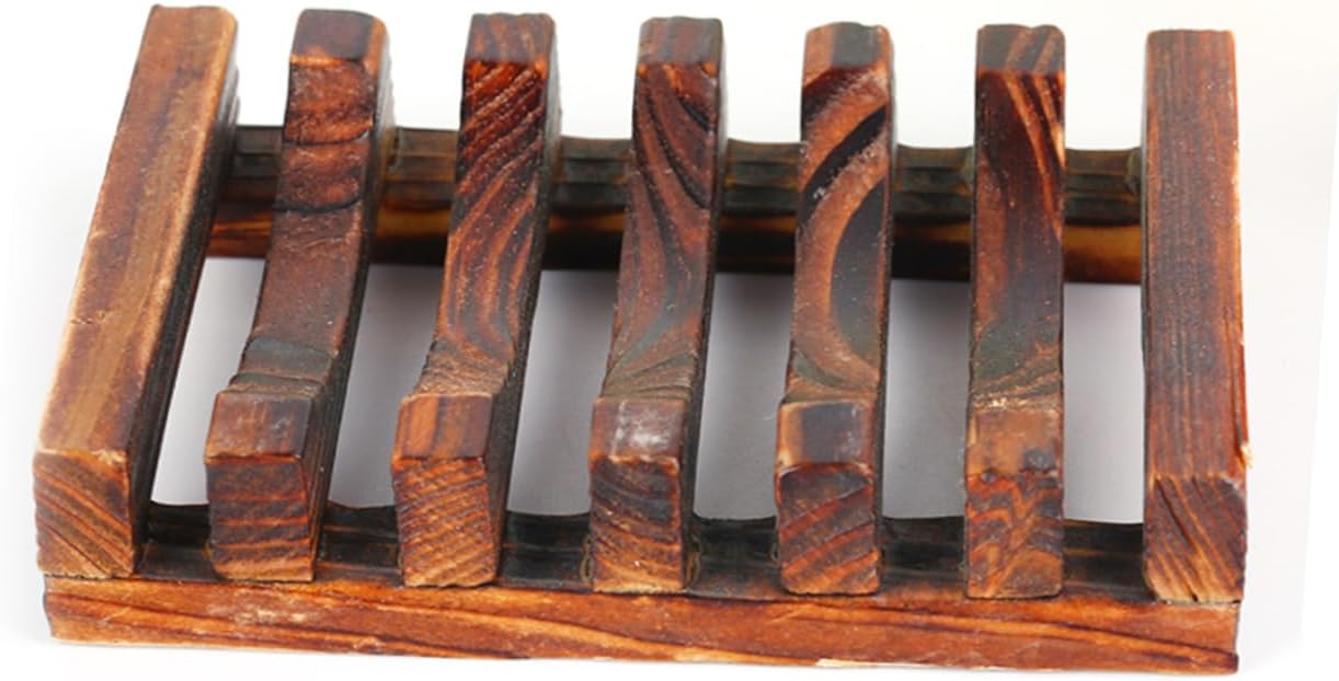 FONDOTIN Natural Carbonized Bamboo Soap Holder 1