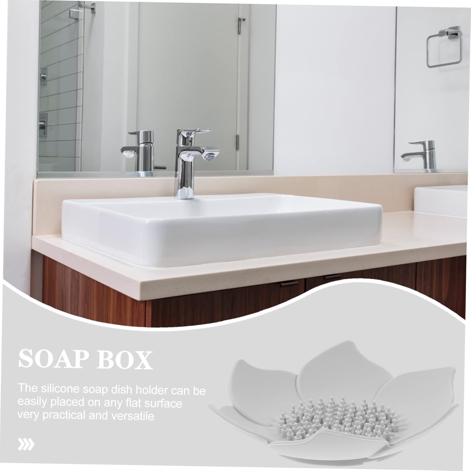 Healifty Flower Shaped Soap Holder 2Pcs