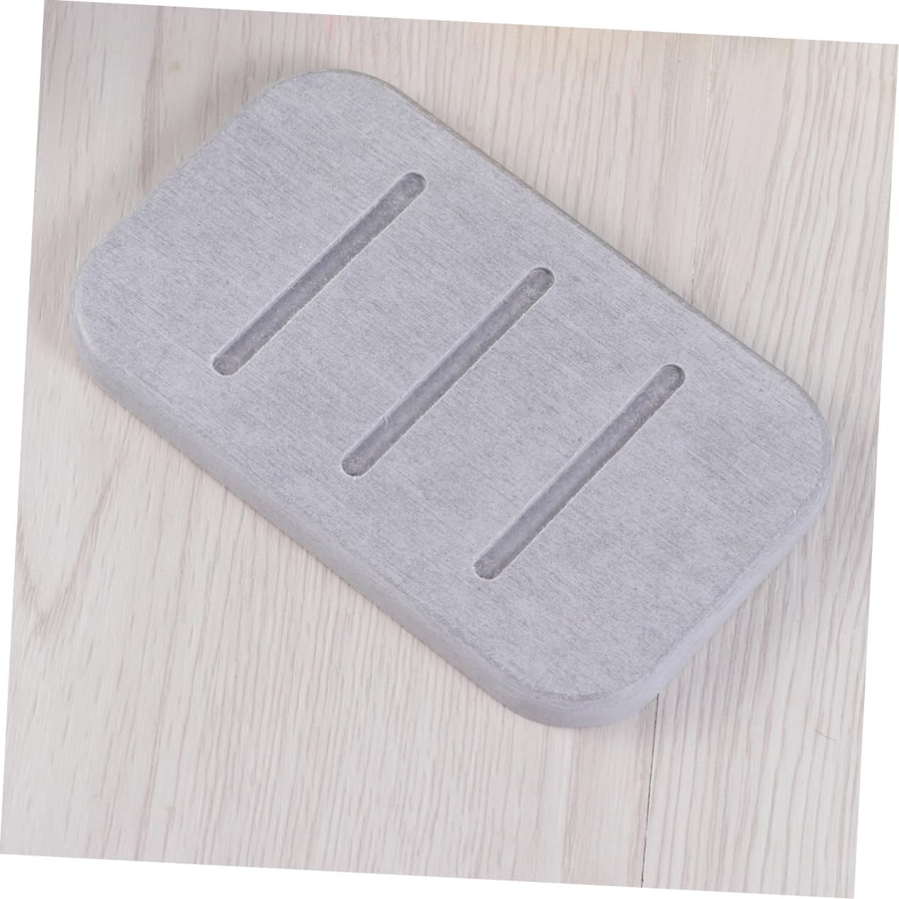 PRETYZOOM Non-Slip Diatomite Soap Dish Grey
