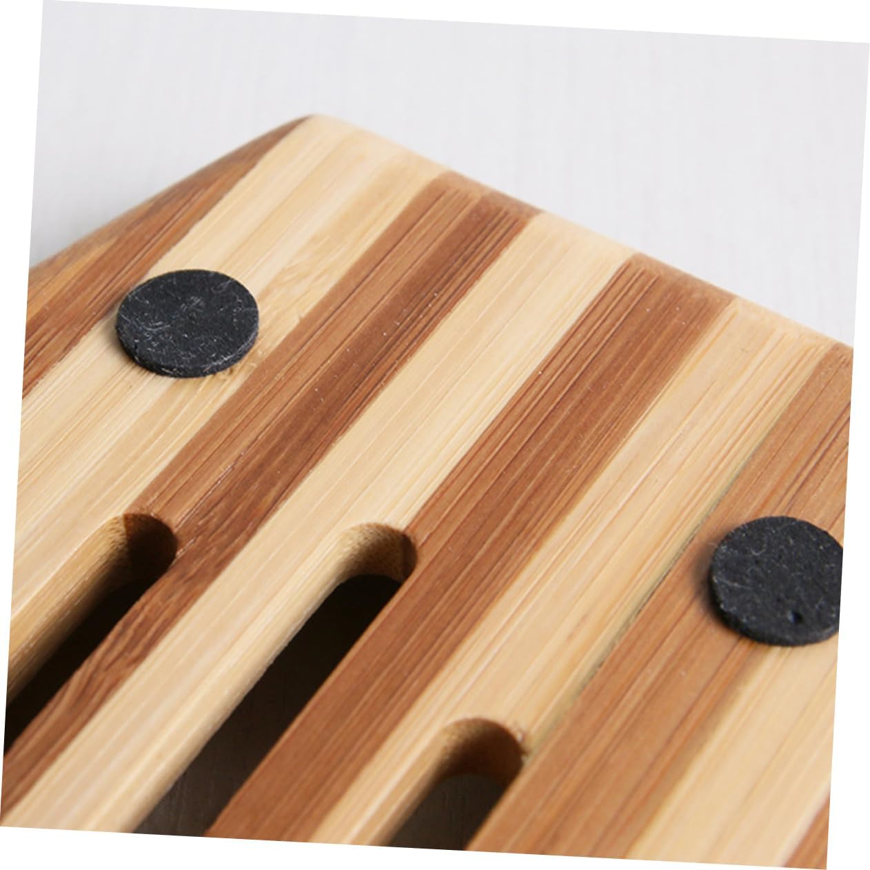 COSMEVIVI 1pc Natural Wood Soap Dish Retro Design
