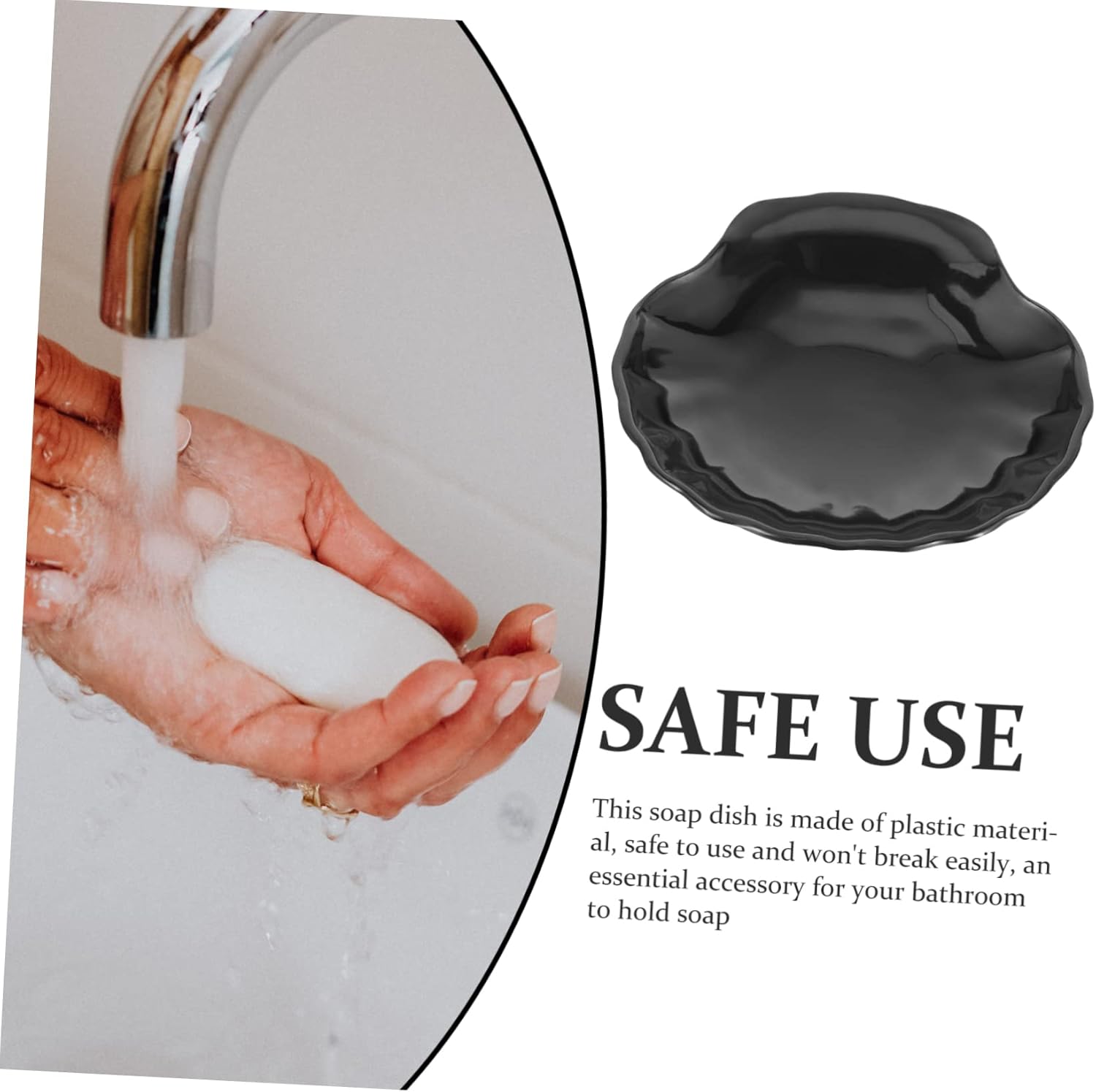 LIFKOME Sea Shell Soap Holder for Bathroom Kitchen