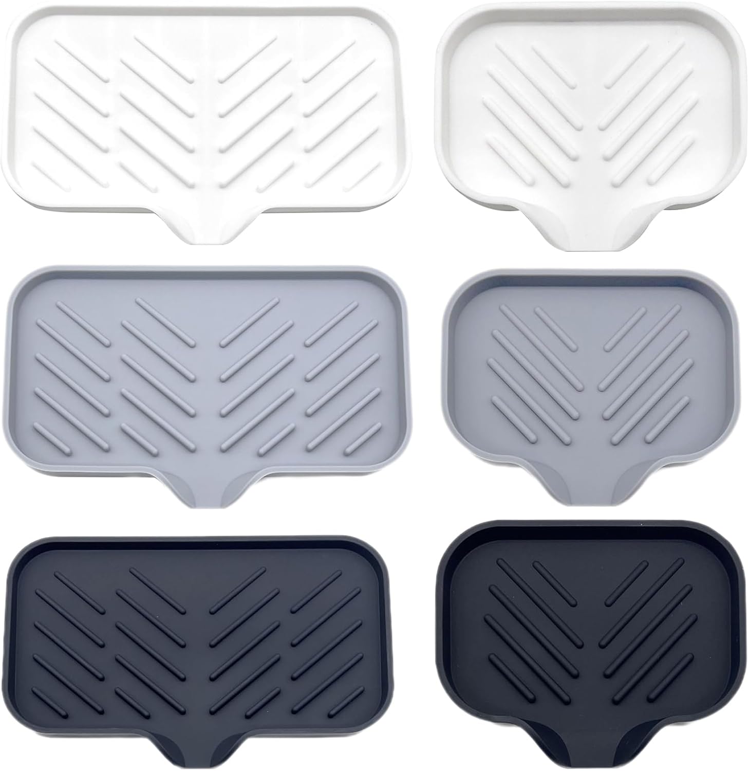 Lamphle Drain Mat Silicone Multi-Use Anti-Skid Soap Holder