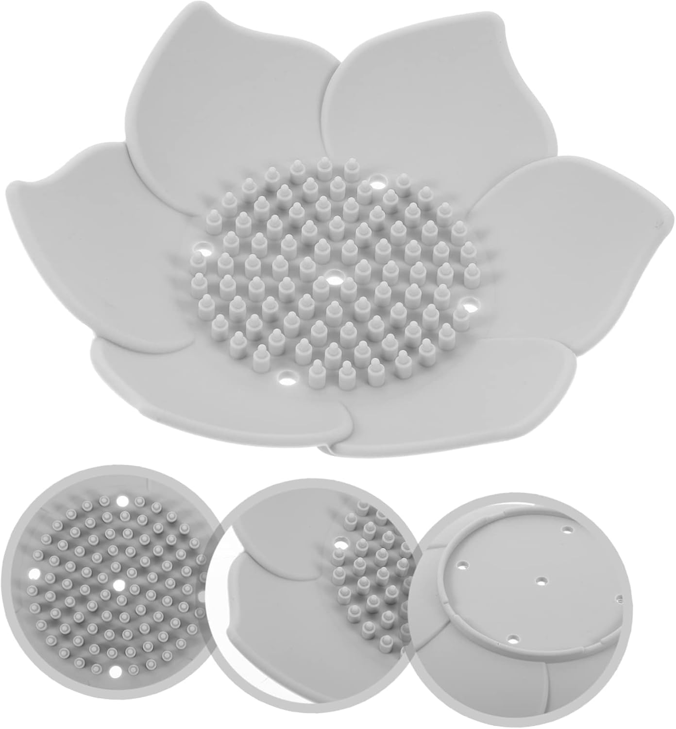 2Pcs Flower Shape Soap Dish Holder for Bathroom Kitchen Sink