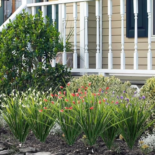 MelorcaGuilla 3PCS 23 Artificial Grass for Garden Dcor