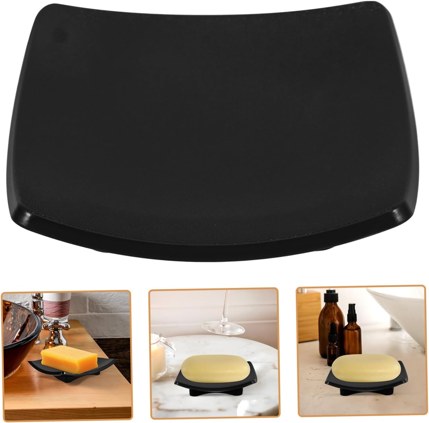 LIFKOME Decorative Bar Soap Dish Holder for Bathroom