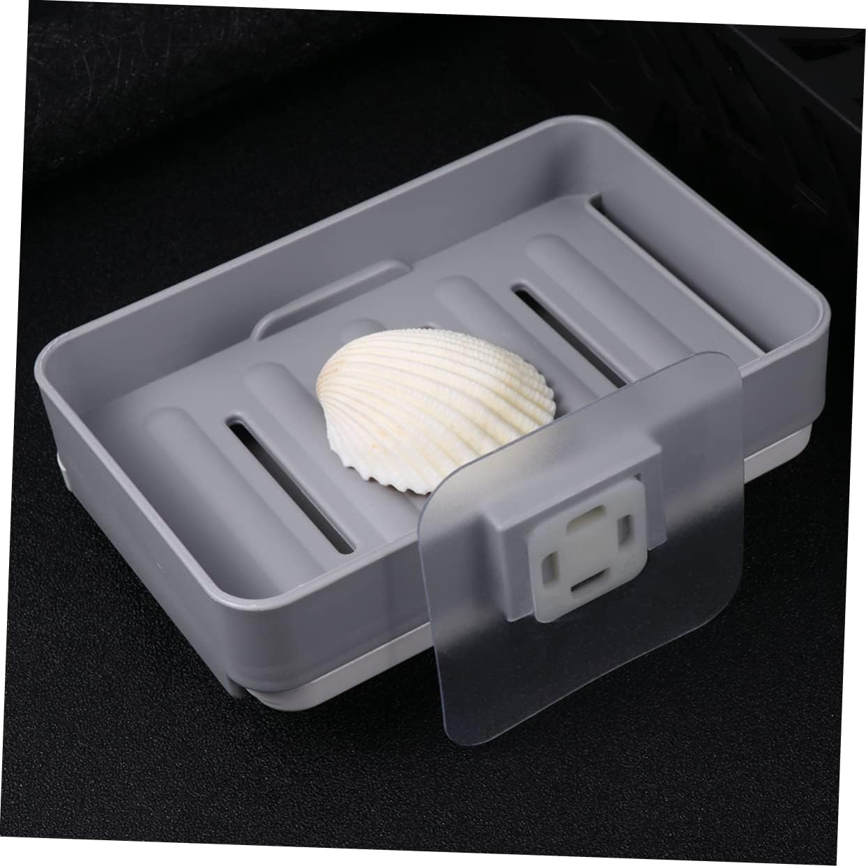 Hoement Wall-Mounted Soap Dish for Bathroom Kitchen