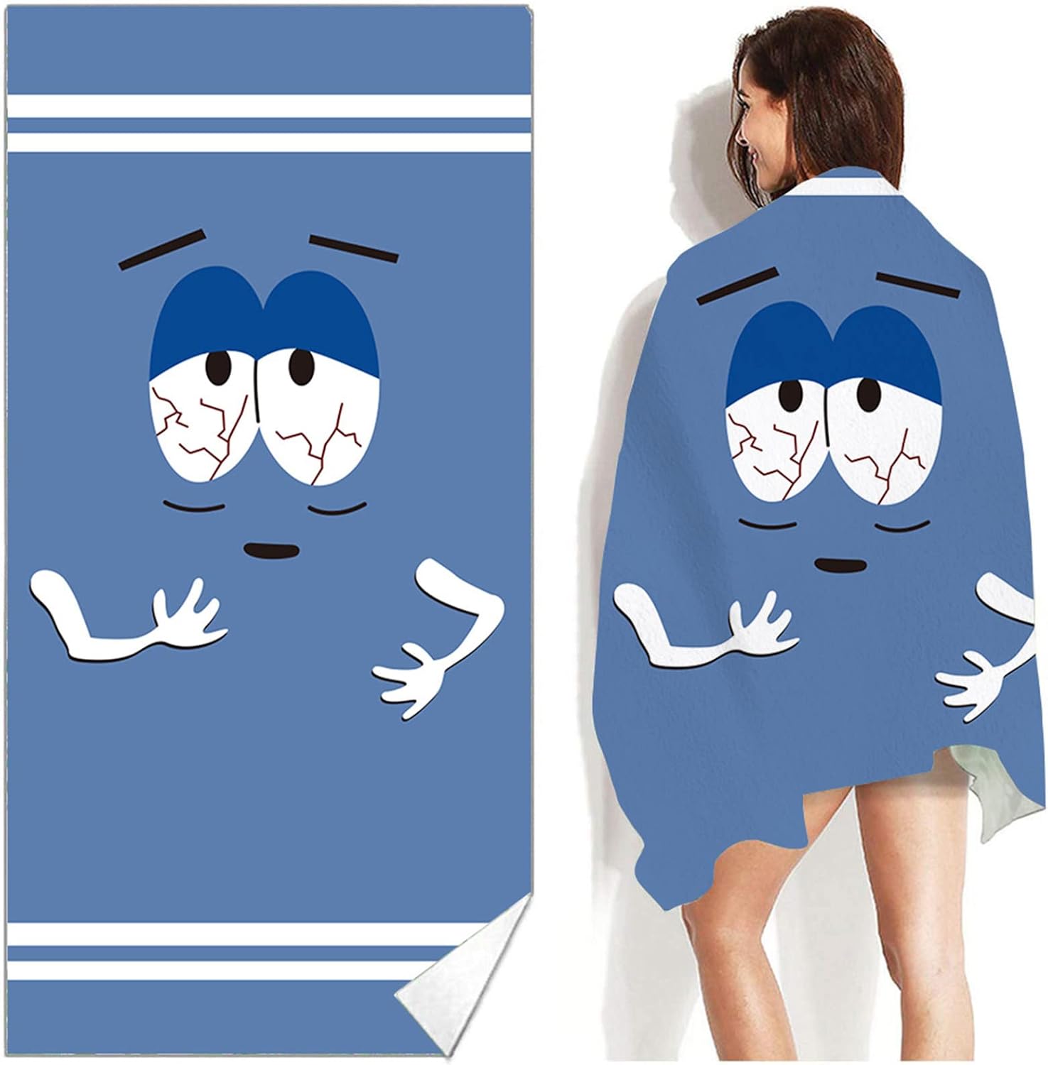 Longaoa Microfiber Beach Towel Quick Dry Lightweight Oversized