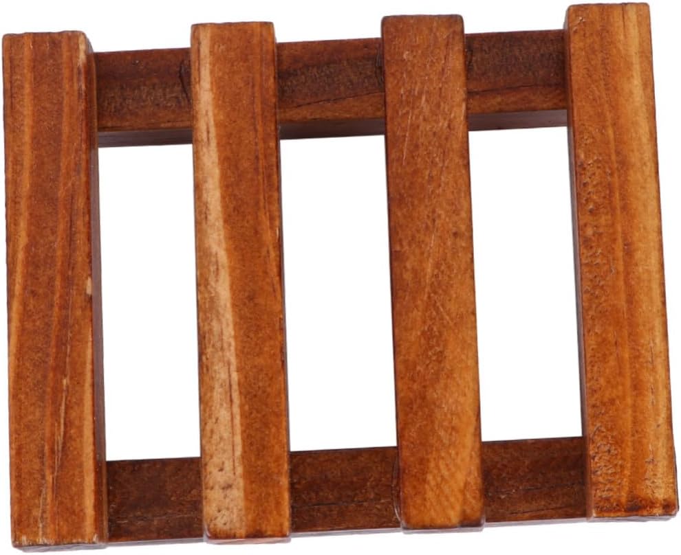 PRETYZOOM Wooden Soap Dish for Drainage and Storage