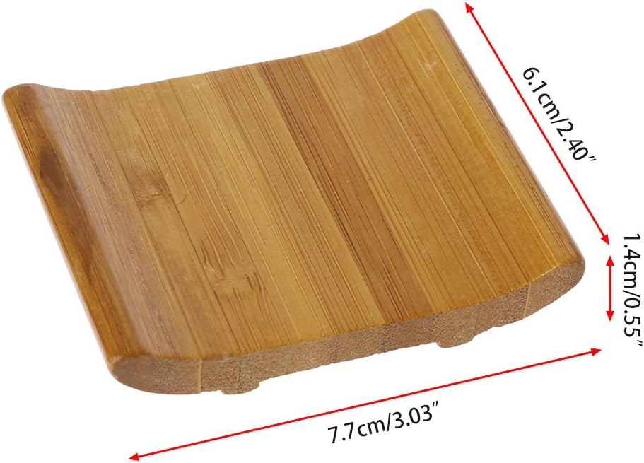 JUNNOTI Natural Soap Dish Tray Holder for Bathroom