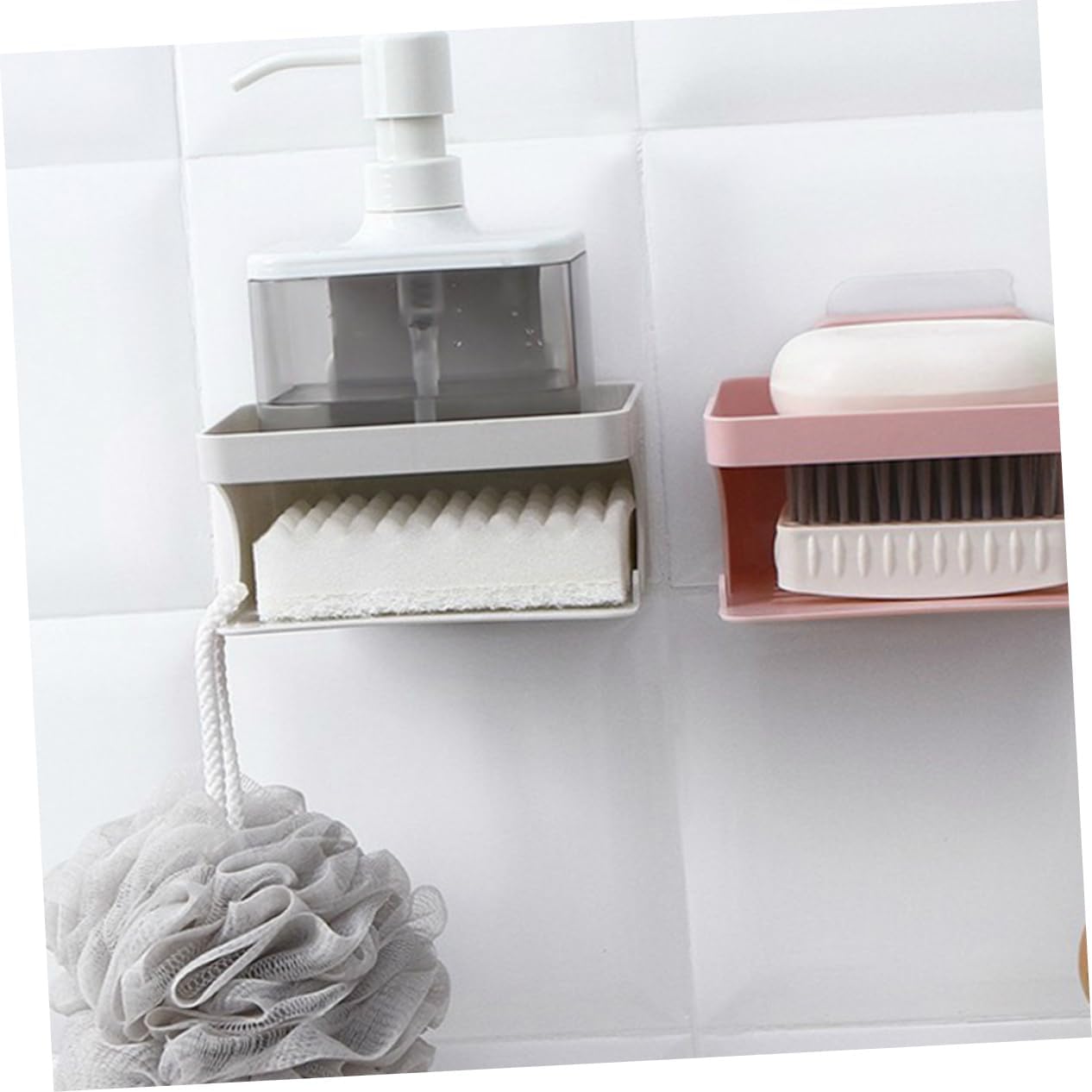 Yardenfun Double Layer Soap Holder Bathroom Organizer