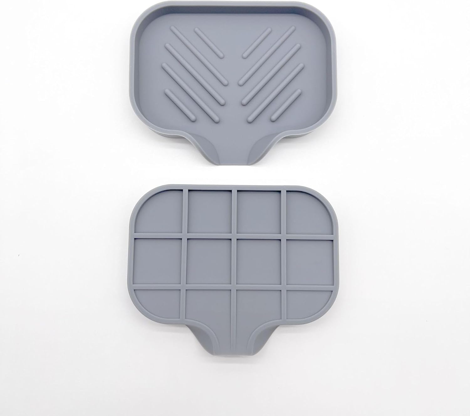 HiQiMi 2 Pack Soap Dish and Sponge Holder Set