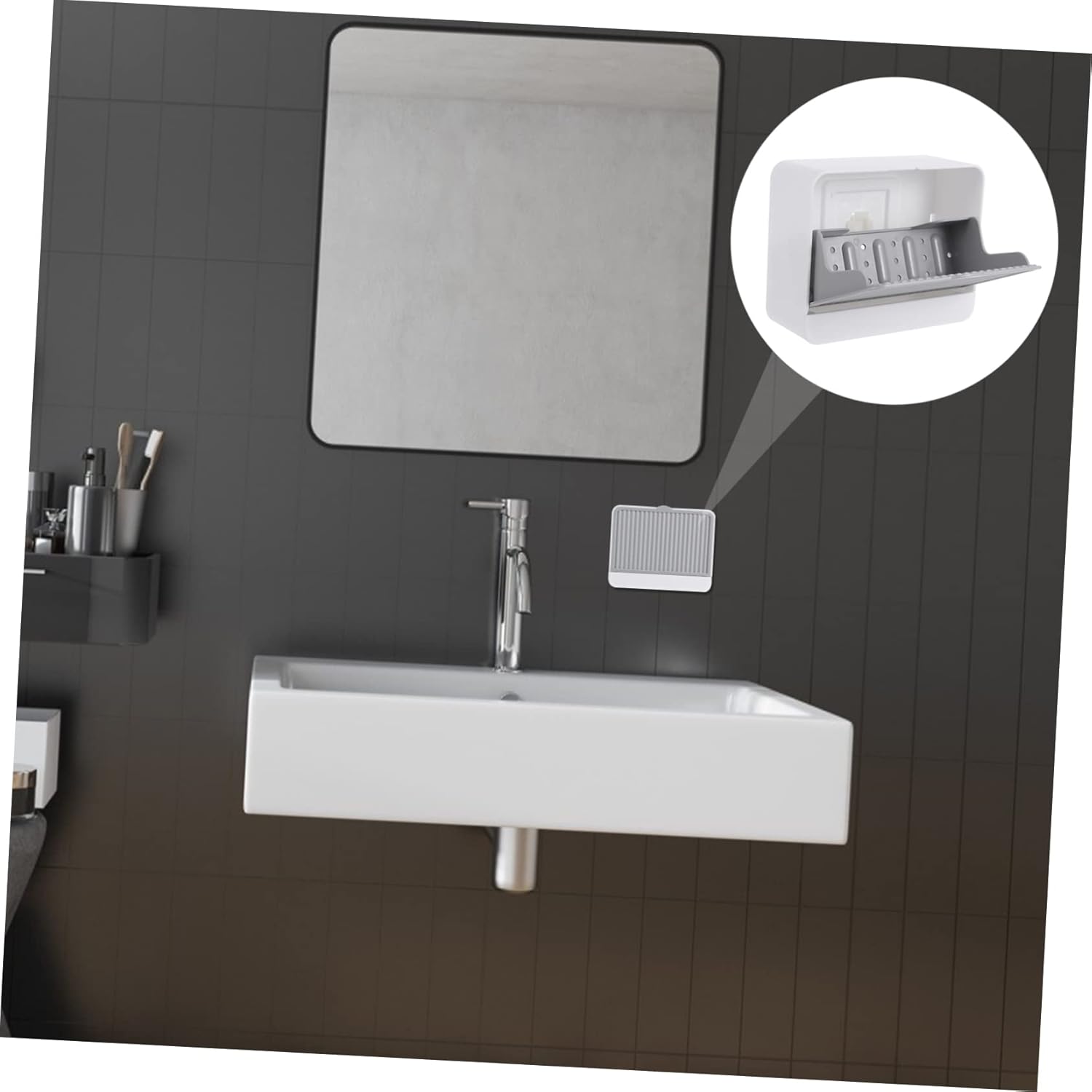 Luxshiny Wall-Mounted Soap Dish Grey