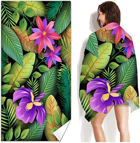 Longaoa Microfiber Beach Towel Quick Dry Super Absorbent 275X551 inch