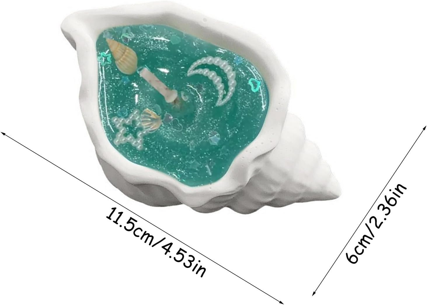 Niaviben Aquamarine Starry Pearl Jelly Candle