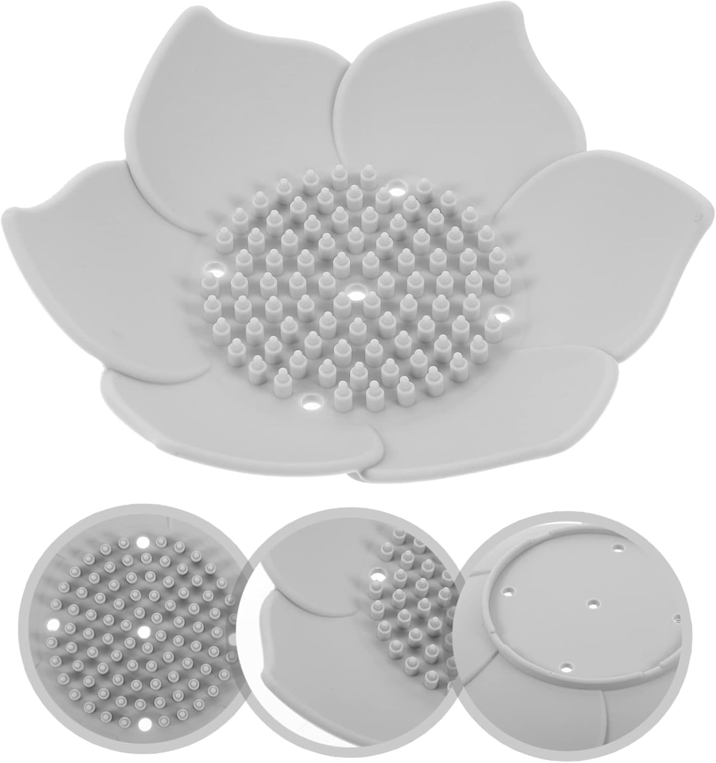 2Pcs Flower Shaped Soap Holder for Bathroom Kitchen 1