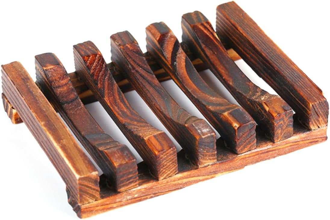 DRESSOOS Bamboo Soap Dish for Shower and Bathtub