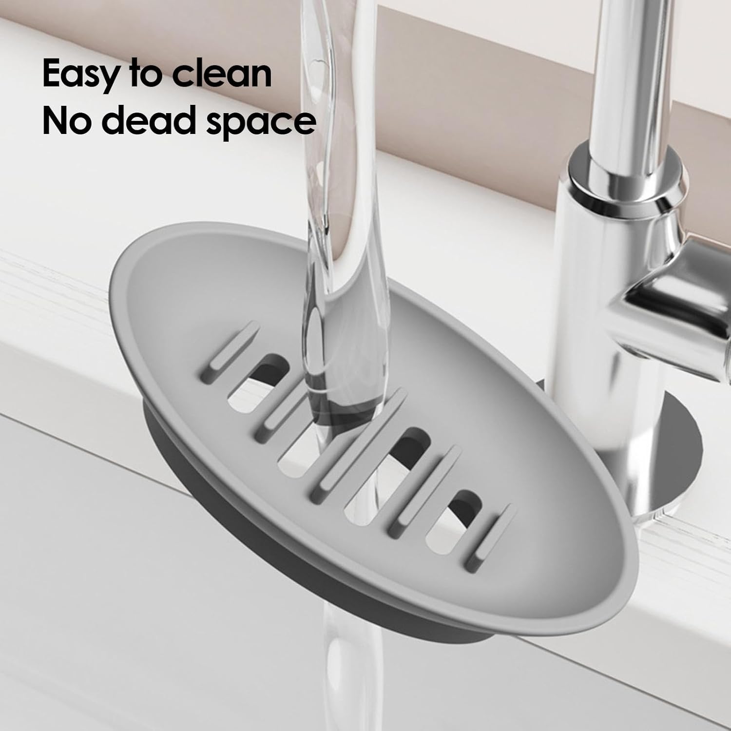 Waterproof Silicone Soap Dish Holder for Shower