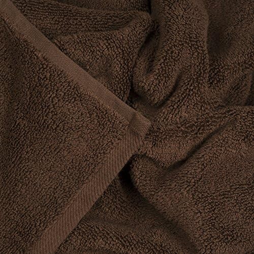 Lavish Home 100 Cotton Towel Set - 6 Piece Chocolate