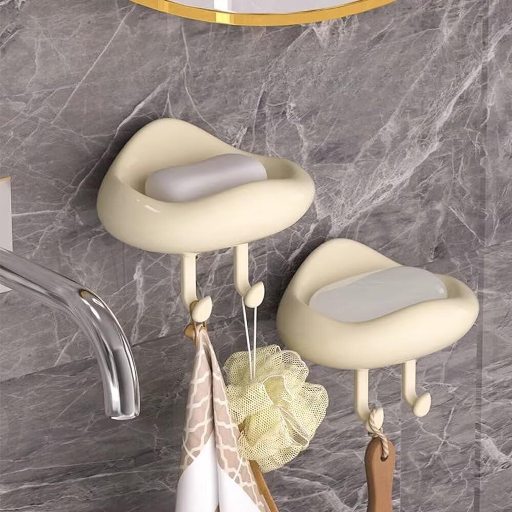 FABEILAI Suction Soap Holder for Shower Strong Vacuum Suction Reusable
