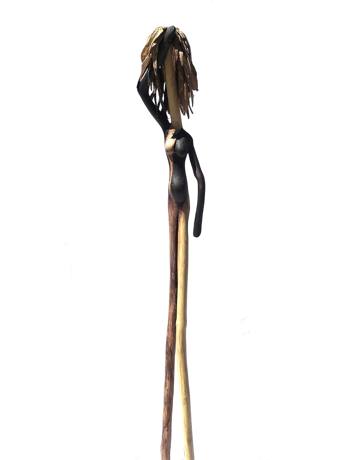 Handmade 3 Feet Tall Driftwood Girl Sculpture
