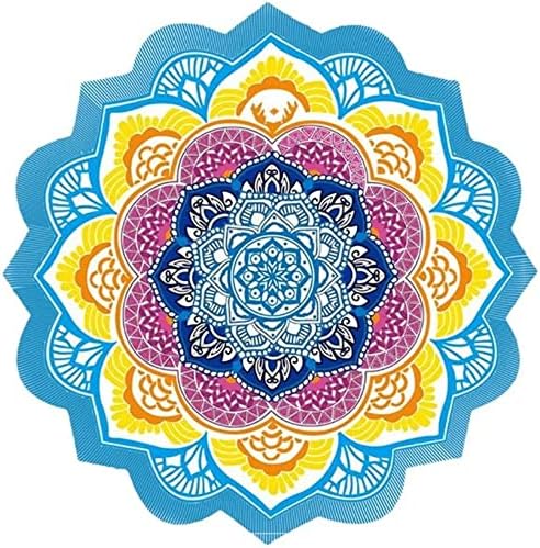 Colorful Beach Towel with Tassel Design