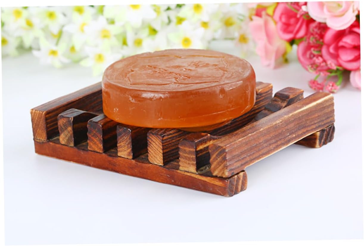 FONDOTIN Natural Carbonized Bamboo Soap Holder 1