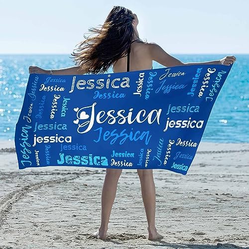 Artsadd Personalized Beach Towel with Name