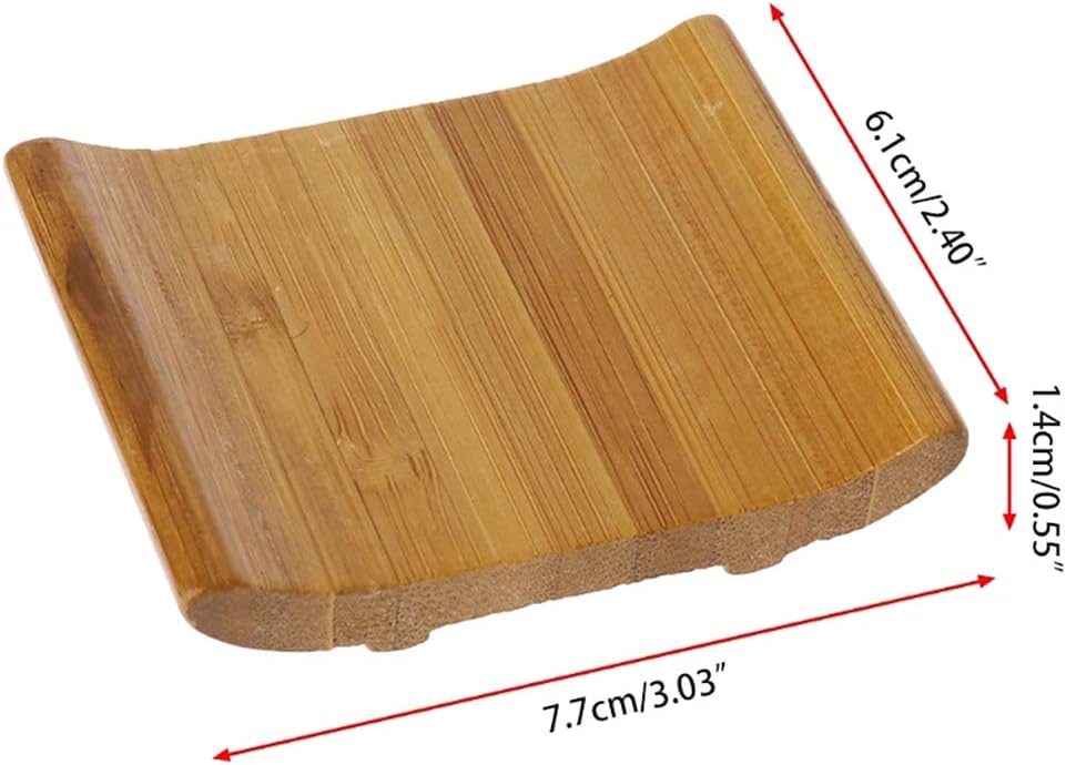 Ankexin Natural Bamboo Soap Holder for Bathroom