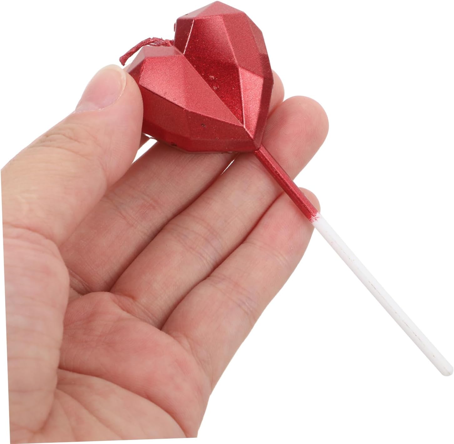 HOLIDYOYO 8pcs Heart Shaped Birthday Candles