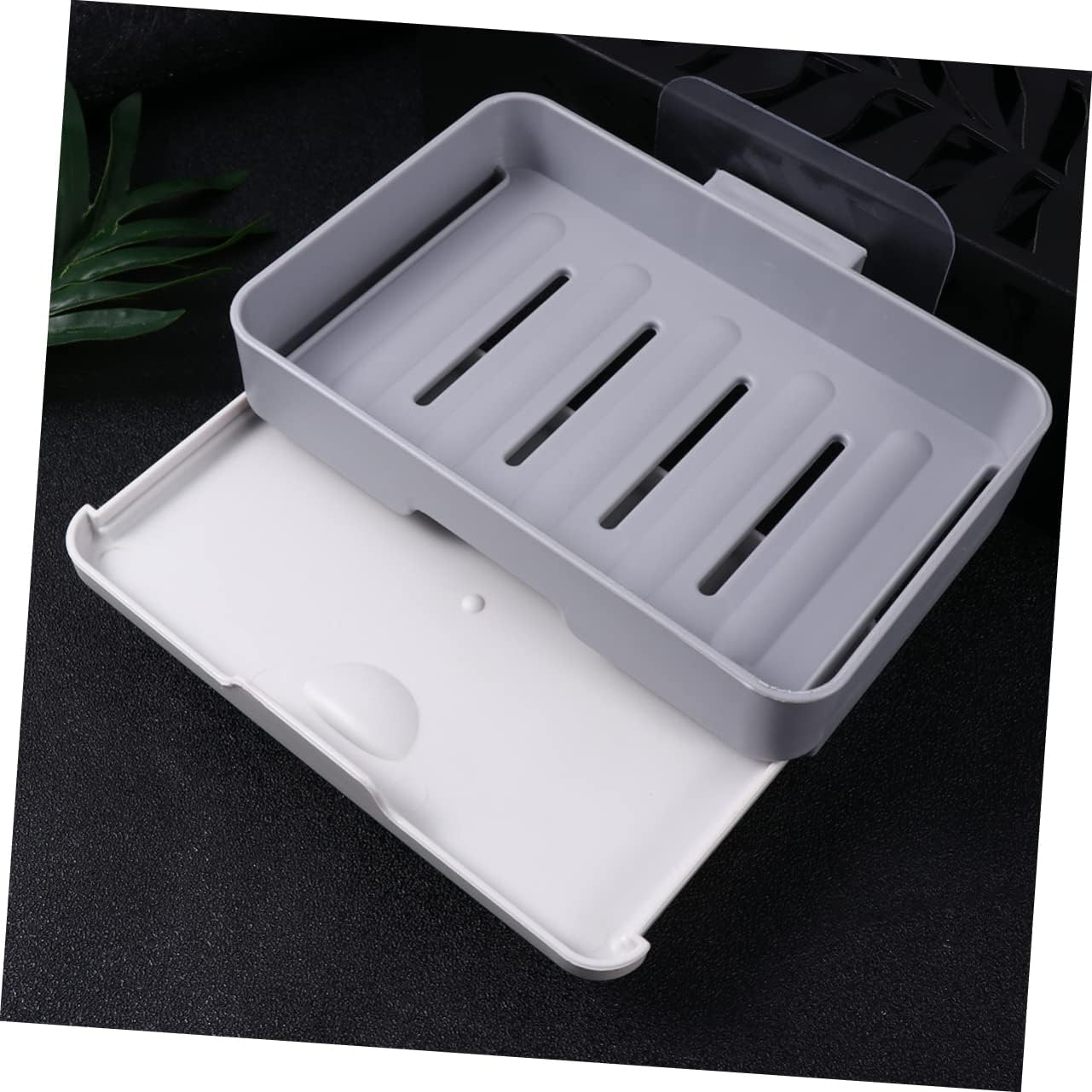 Hoement Wall-Mounted Soap Dish for Bathroom Kitchen