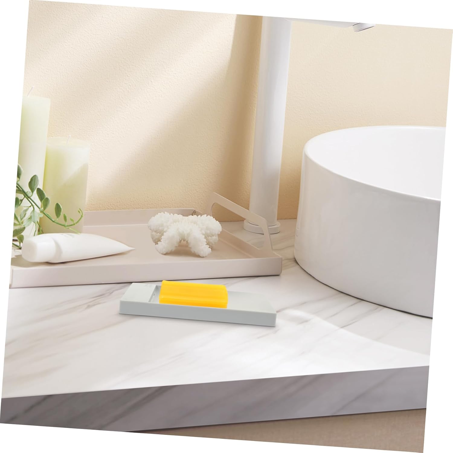 Luxshiny 2 Pack Suction Cup Soap Dish - Gray