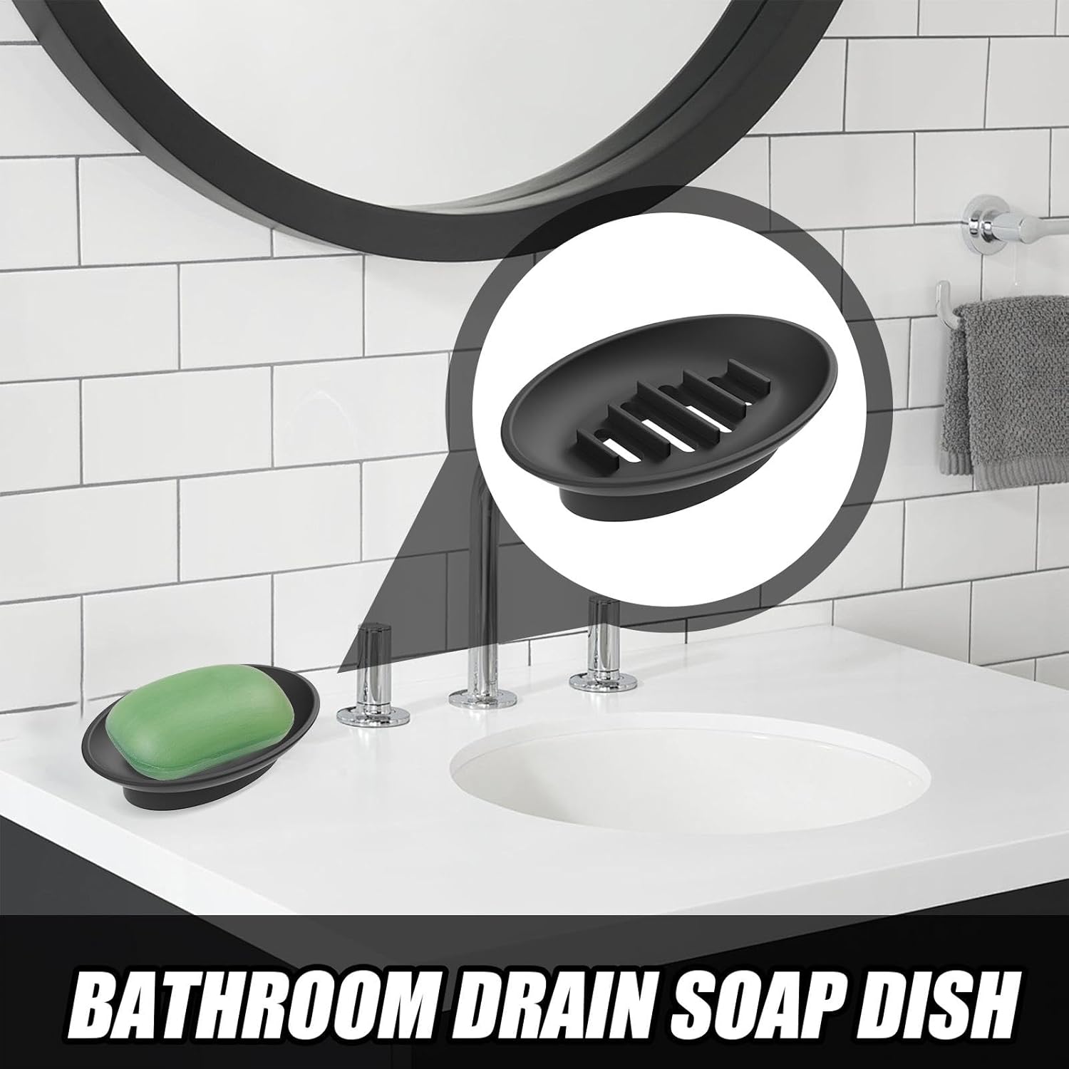 Eco-Friendly Silicone Soap Dish Holder