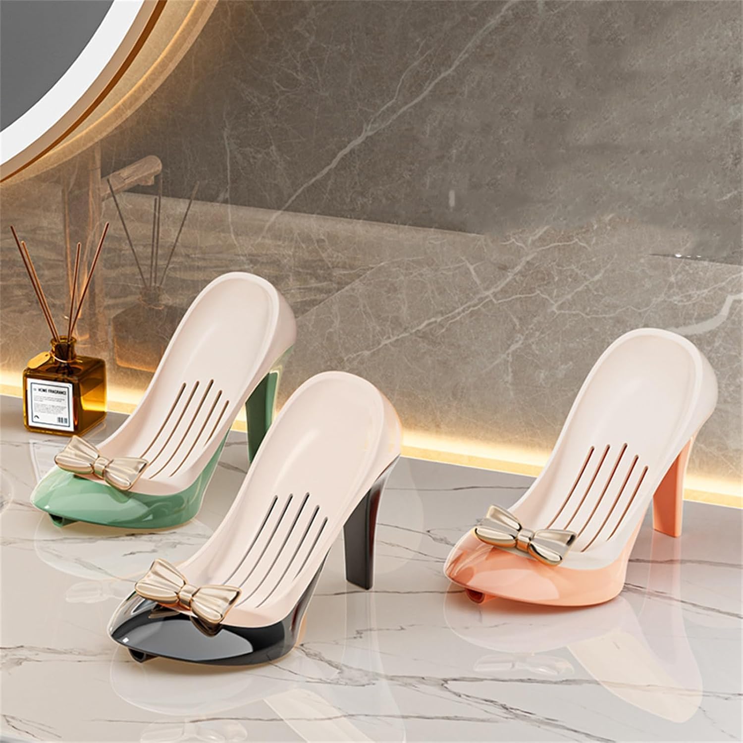 Creative High Heels Soap Box - Self Draining Black