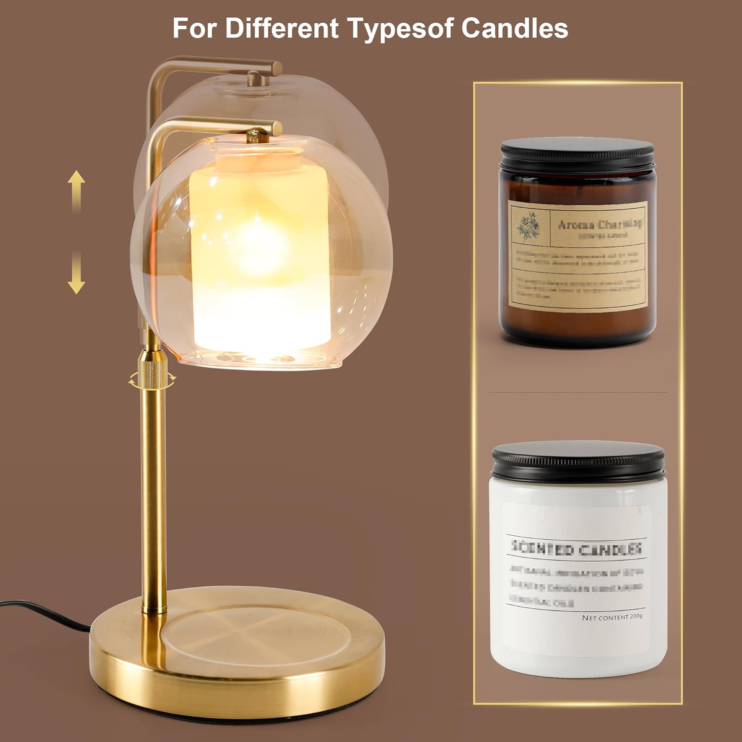LUEUR Candle Warmer Lamp with Timer and 4 Brightness 1