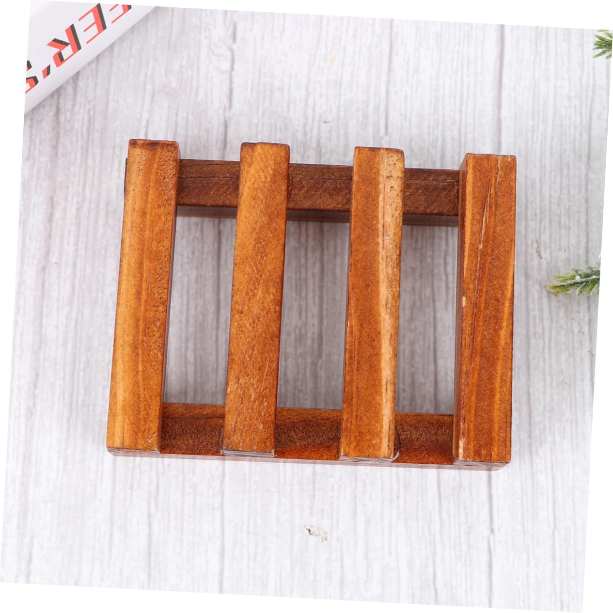 DRESSOOS Wooden Soap Holder Retro Design for Bathroom