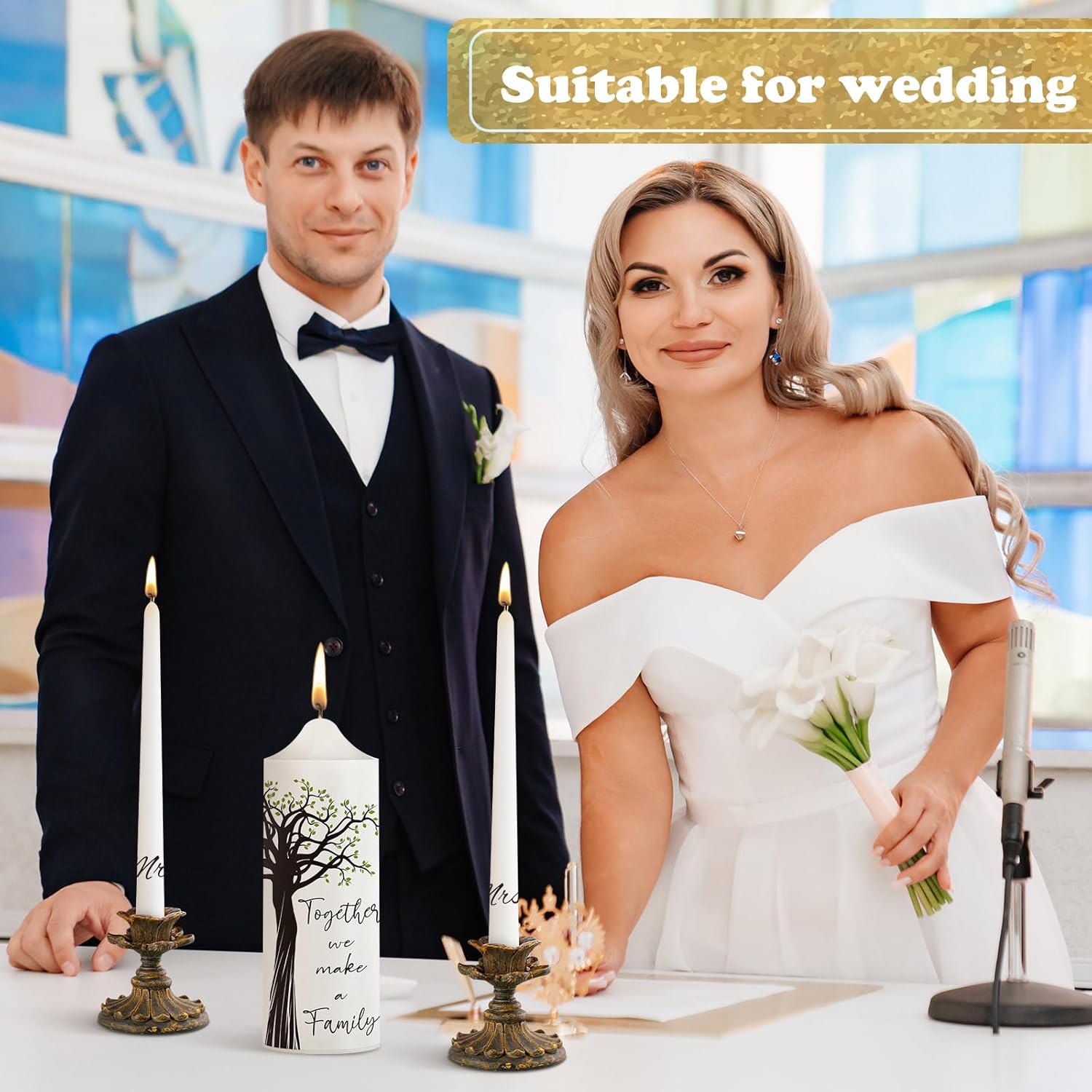 Frienda Unity Candles Wedding Ceremony Set 1
