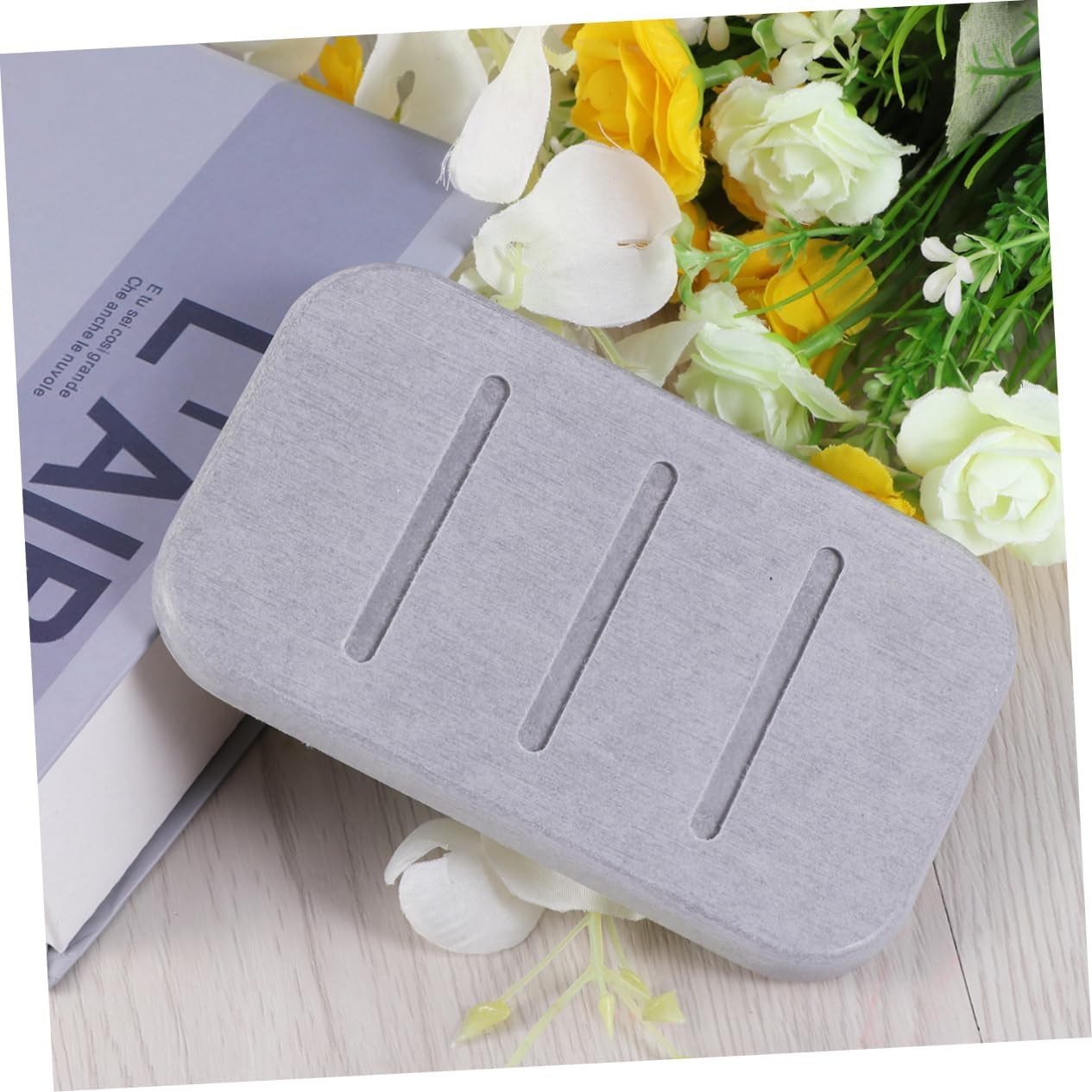 Ciieeo Diatomite Soap Dish Quick Dry Holder