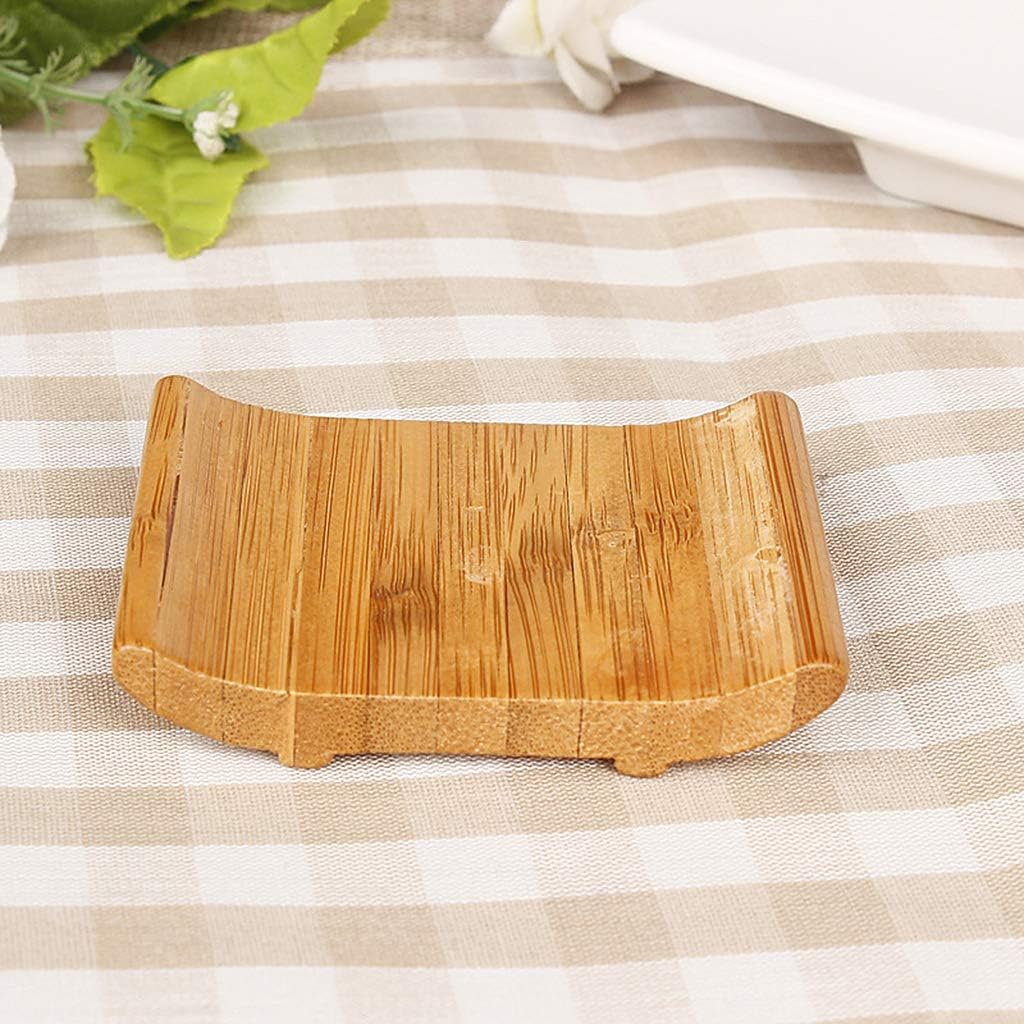 Ankexin Natural Bamboo Soap Holder for Bathroom