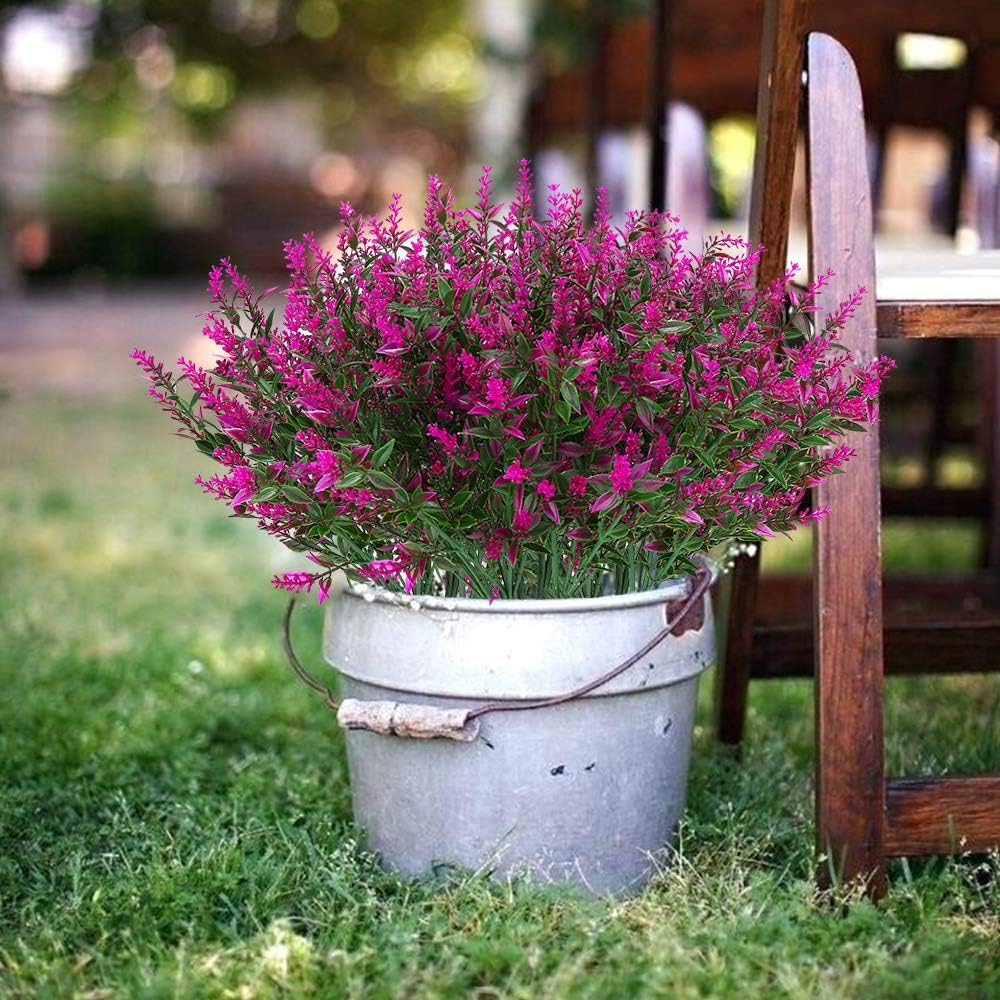 ArtBloom 8 Bundles Artificial Lavender Flowers