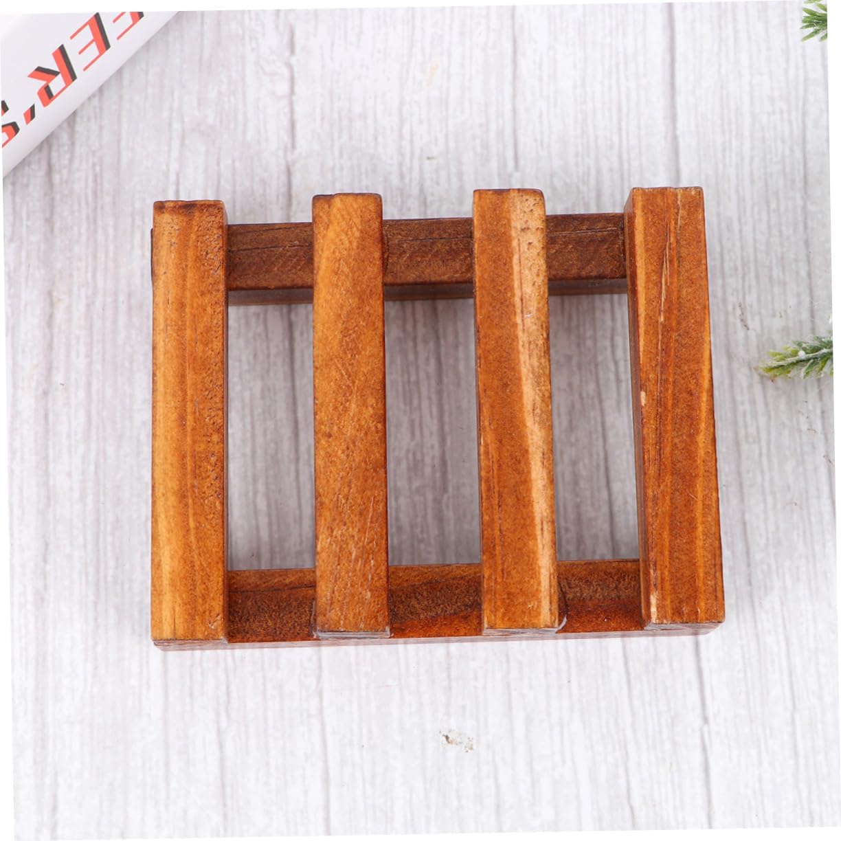PAMINGONO Creative Retro Wooden Soap Holder