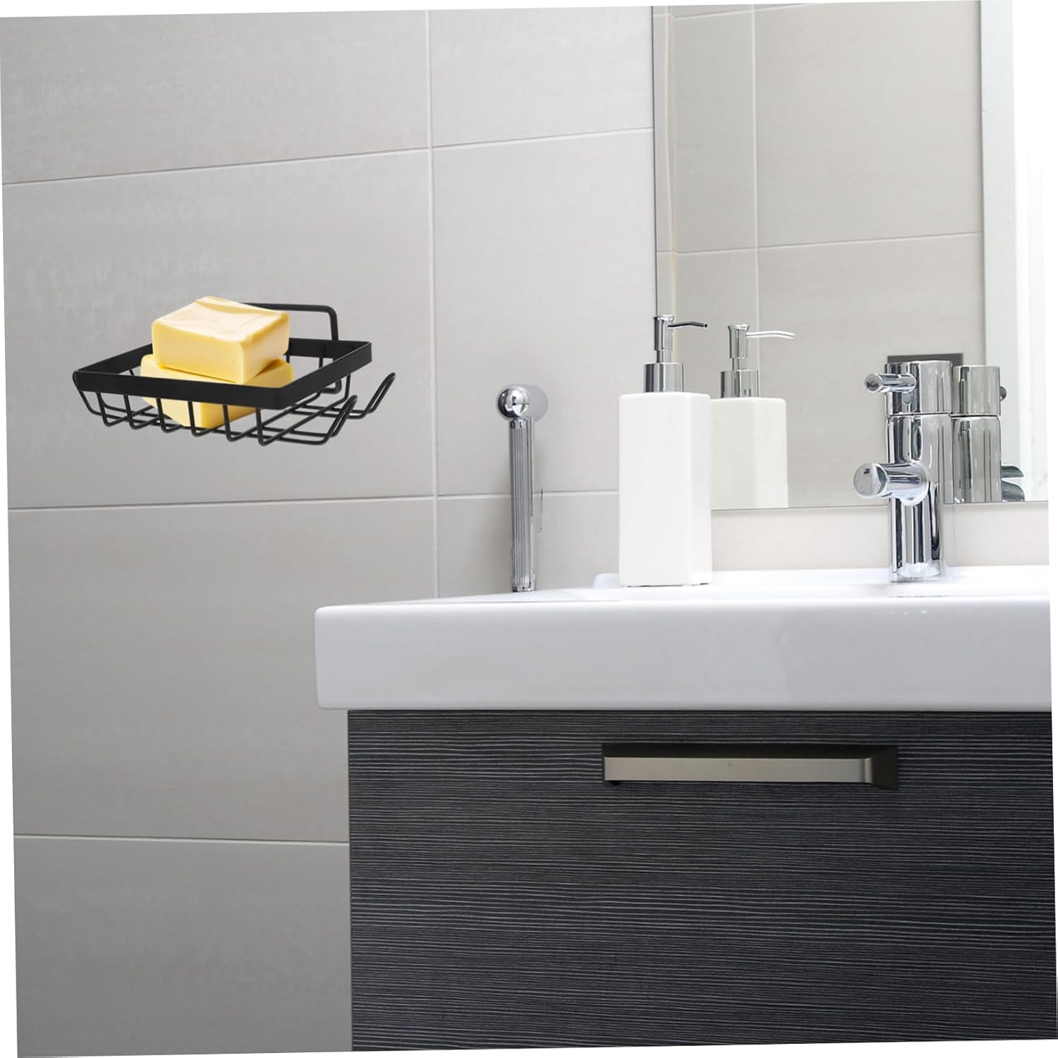 BUGUUYO Wall-Mounted Bar Soap Holder with Drainage