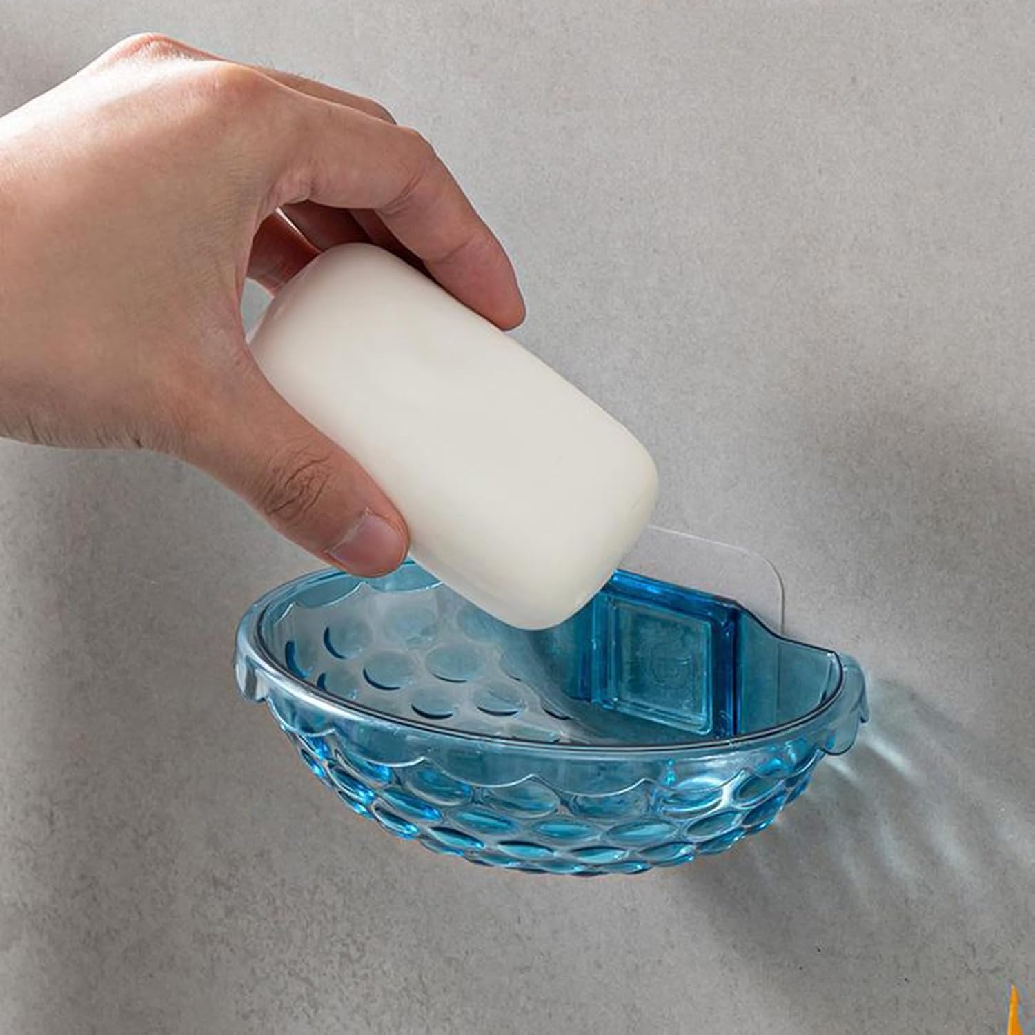 Wall Mount Soap Holder with Acrylic Dish for Bathroom