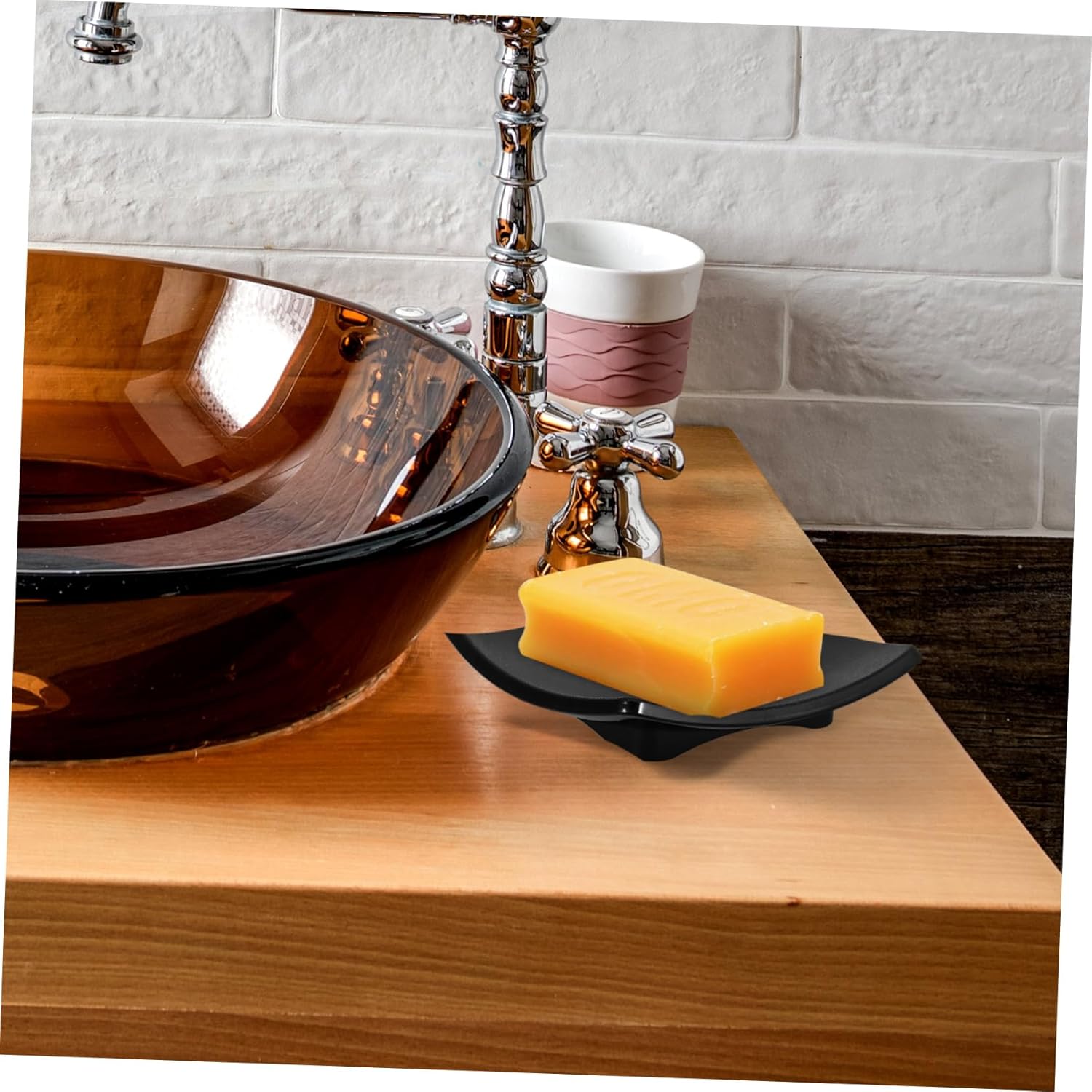 Luxshiny Reusable Bar Soap Holder Elegant Bathroom Drainage Tray