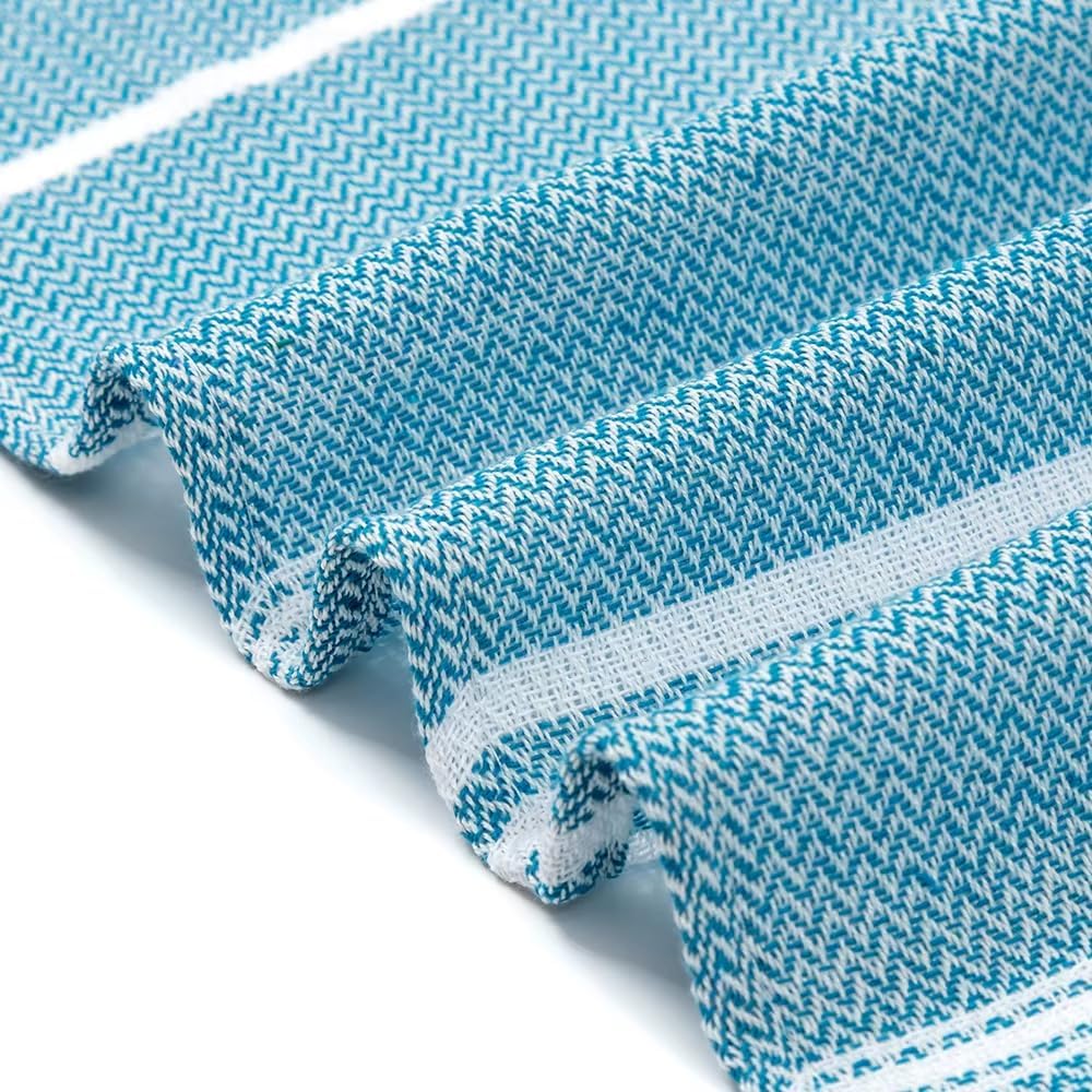 Turkish Cotton Beach Towel with Tassels - Quick Dry Lightweight 1